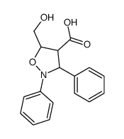 4-Isoxazolidinecarboxylic acid,5-(hydroxymethyl)-2,3-diphenyl- Structure