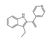 3-ethyl-2-(1-(pyridin-4-yl)vinyl)-1H-indole结构式