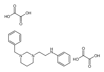 N-[2-(3-benzyl-1,3-diazinan-1-yl)ethyl]aniline,oxalic acid结构式
