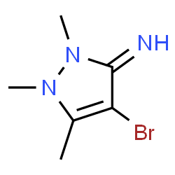 3H-Pyrazol-3-imine,4-bromo-1,2-dihydro-1,2,5-trimethyl-(9CI) structure