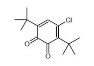 3,6-ditert-butyl-4-chlorocyclohexa-3,5-diene-1,2-dione Structure