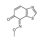 6,7-Benzothiazoledione,7-(O-methyloxime)(9CI) structure