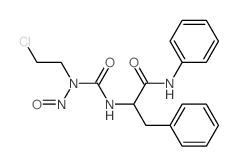 2-[(2-chloroethyl-nitroso-carbamoyl)amino]-N,3-diphenyl-propanamide结构式