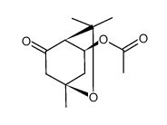 exo-8-acetoxy-1,3,3-trimethyl-2-oxabicyclo[2.2.2]octan-5-one Structure