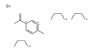 tributyl-(2-methyl-5-prop-1-en-2-ylphenyl)stannane Structure