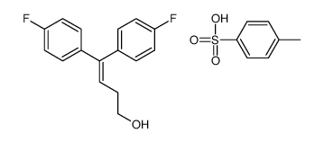 4,4-bis(4-fluorophenyl)but-3-en-1-ol,4-methylbenzenesulfonic acid结构式