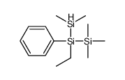 dimethylsilyl-ethyl-phenyl-trimethylsilylsilane Structure