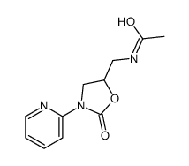 N-[(2-oxo-3-pyridin-2-yl-1,3-oxazolidin-5-yl)methyl]acetamide Structure