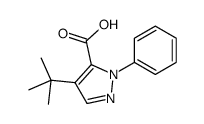 4-tert-butyl-2-phenylpyrazole-3-carboxylic acid结构式