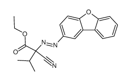 (dibenzofurannyl-2-azo)-2-isopropyl-2-cyano-O-2-acetate d'ethyle Structure