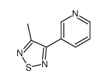 3-methyl-4-pyridin-3-yl-1,2,5-thiadiazole Structure