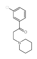 1-(3-chlorophenyl)-3-(1-piperidyl)propan-1-one Structure