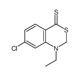 7-chloro-1-ethyl-2H-3,1-benzothiazine-4-thione Structure