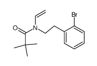N-[2-(2-bromophenyl)ethyl]-N-ethenyl-2,2-dimethylpropionamide Structure