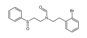 N-[2-(2-bromophenyl)ethyl]-N-(2-(phenylsulfinyl)ethyl)formamide结构式
