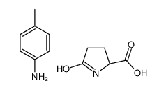 5-oxo-L-proline, compound with p-toluidine (1:1) Structure
