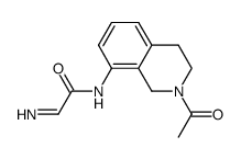 N-(2-acetyl-1,2,3,4-tetrahydro-isoquinolin-8-yl)-2-imino-acetamide结构式