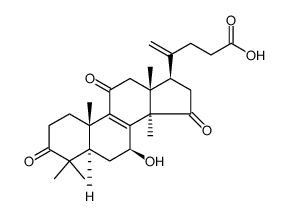 20(21)-Dehydrolucidenic acid A structure