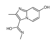 7-Hydroxy-N,2-dimethylimidazo[1,2-a]pyridine-3-carboxamide结构式