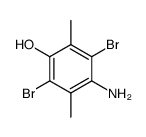 4-amino-2,5-dibromo-3,6-dimethyl-phenol Structure