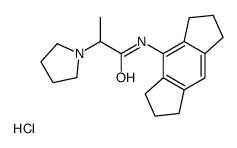 N-(1,2,3,5,6,7-hexahydro-s-indacen-4-yl)-2-pyrrolidin-1-ylpropanamide,hydrochloride Structure