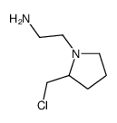 2-[2-(chloromethyl)pyrrolidin-1-yl]ethanamine结构式