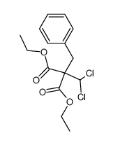benzyl-dichloromethyl-malonic acid diethyl ester Structure