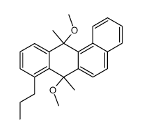 7,12-dimethoxy-7,12-dimethyl-8-propyl-7,12-dihydro-benz[a]anthracene结构式