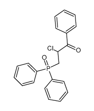 2-chloro-3-(diphenylphosphinyl)propiophenone结构式