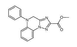 methyl 4,5-dihydro-5-phenyl(1,2,4)triazolo(1,5-a)quinoxaline-2-carboxylate Structure