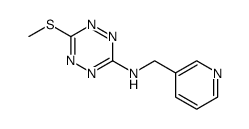 1,2,4,5-Tetrazin-3-amine, 6-(methylthio)-N-(3-pyridinylmethyl)结构式