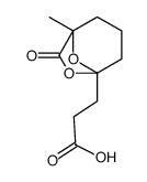3-(1-methyl-7-oxo-6,8-dioxabicyclo[3.2.1]octan-5-yl)propanoic acid结构式