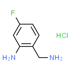 Benzenemethanamine, 2-amino-4-fluoro-, monohydrochloride (9CI) structure