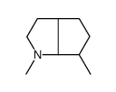 1,6-dimethyl-3,3a,4,5,6,6a-hexahydro-2H-cyclopenta[b]pyrrole结构式