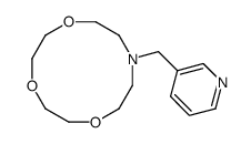 10-(pyridin-3-ylmethyl)-1,4,7-trioxa-10-azacyclododecane结构式