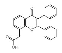 2-(4-oxo-2,3-diphenyl-chromen-8-yl)acetic acid结构式