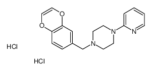 1-(1,4-benzodioxin-6-ylmethyl)-4-pyridin-2-ylpiperazine,dihydrochloride结构式
