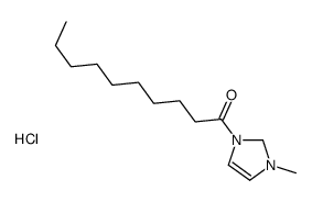 1-(1-methyl-1,2-dihydroimidazol-1-ium-3-yl)decan-1-one,chloride结构式