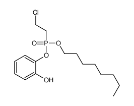 2-[2-chloroethyl(octoxy)phosphoryl]oxyphenol Structure