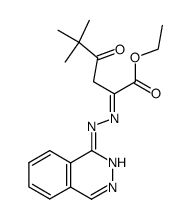 5,5-Dimethyl-4-oxo-2-{[2H-phthalazin-(1Z)-ylidene]-hydrazono}-hexanoic acid ethyl ester结构式