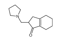 2-(pyrrolidin-1-ylmethyl)-2,3,4,5,6,7-hexahydroinden-1-one结构式