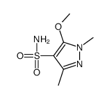 5-methoxy-1,3-dimethylpyrazole-4-sulfonamide Structure