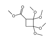 methyl 2,2,3,3-tetramethoxycyclobutane-1-carboxylate Structure