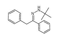 1-(tert-butyl)-2-(1,2-diphenylethylidene)hydrazine Structure