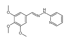 N-Pyridin-2-yl-N'-[1-(3,4,5-trimethoxy-phenyl)-meth-(Z)-ylidene]-hydrazine Structure