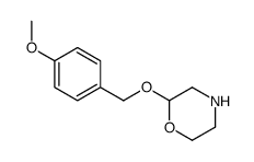 2-[(4-methoxyphenyl)methoxy]morpholine结构式
