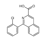 1-(2-chlorophenyl)isoquinoline-3-carboxylic acid Structure