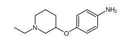 Benzenamine, 4-[(1-ethyl-3-piperidinyl)oxy] Structure