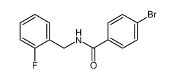 4-Bromo-N-(2-fluorobenzyl)benzamide structure