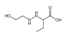 Butyric acid, 2-[2-(2-hydroxyethyl)hydrazino]- (7CI)结构式